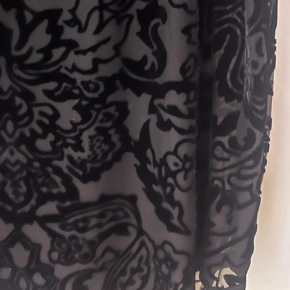 Tory Burch Black Velvet Burnout Tunic - Picture 4 of 11